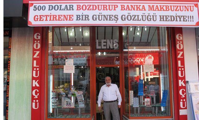 500 dolar bozdurana güneş gözlüğü hediye