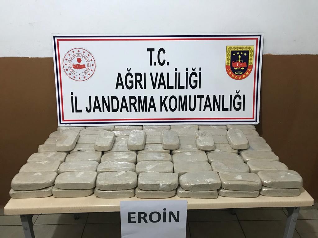 Ağrı’da 53 kg Uyuşturucu Ele Geçirildi