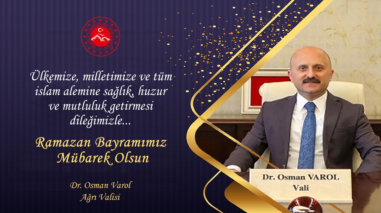 Vali Dr. Osman Varol, Ramazan Bayramı dolayısıyla bir mesaj yayımladı.